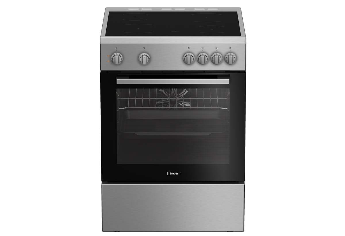 Απεικονίζεται η κεραμική κουζίνα.